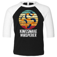 Vintage Kingsnake Whisperer Pet Snake T Shirt Toddler 3/4 Sleeve Tee | Artistshot