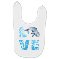 Love Beluga Whale Sea Animals Marine Mammal Whales Sweatshirt Baby Bibs | Artistshot