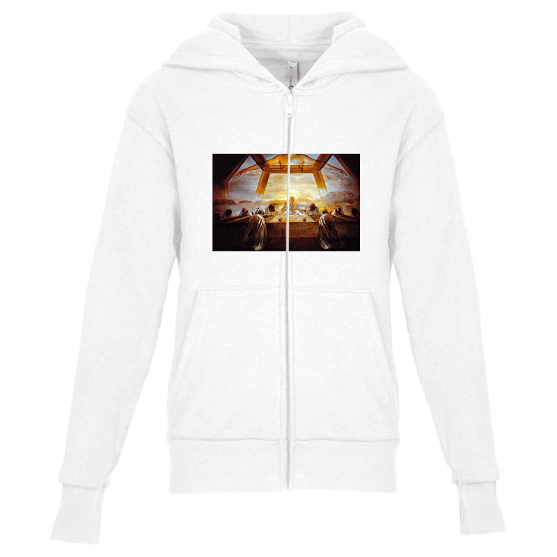 The Sacrament Of The Last Supper Dali Surrealist Youth Zipper Hoodie | Artistshot