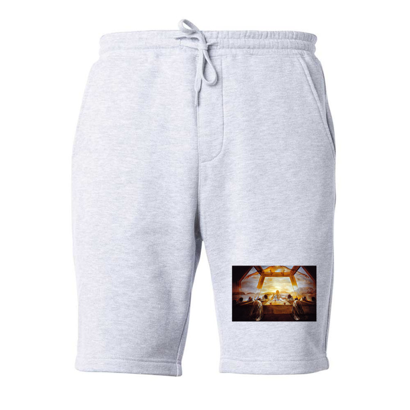 The Sacrament Of The Last Supper Dali Surrealist Fleece Short | Artistshot