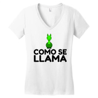 Como Se Llama Women's V-neck T-shirt | Artistshot