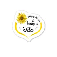 Womens Tita Gift Happiness Is Being A Tita Raglan Baseball Tee Sticker | Artistshot