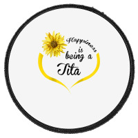 Womens Tita Gift Happiness Is Being A Tita Raglan Baseball Tee Round Patch | Artistshot