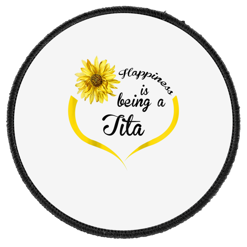 Womens Tita Gift Happiness Is Being A Tita Raglan Baseball Tee Round Patch | Artistshot