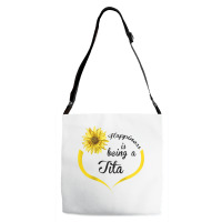 Womens Tita Gift Happiness Is Being A Tita Raglan Baseball Tee Adjustable Strap Totes | Artistshot