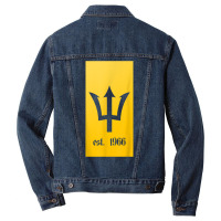 Bajan Shirt Barbados Est 1966 Trident Men Denim Jacket | Artistshot