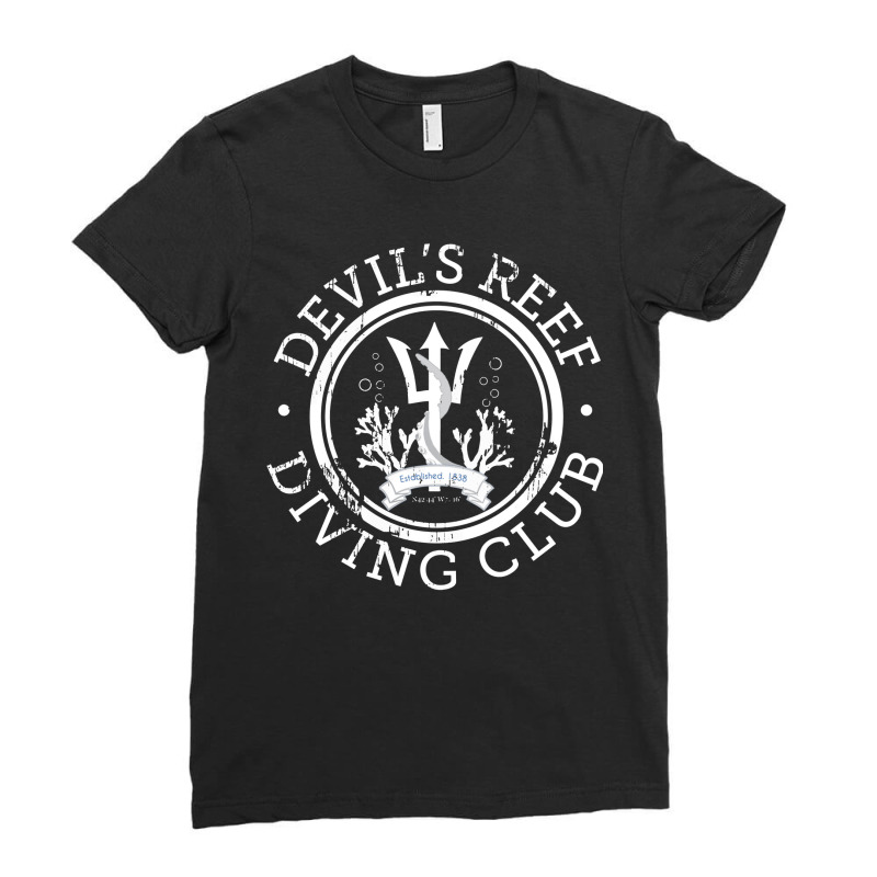 Devil's Reef Diving Club Ladies Fitted T-Shirt by ardylanda | Artistshot