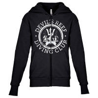 Devil's Reef Diving Club Youth Zipper Hoodie | Artistshot