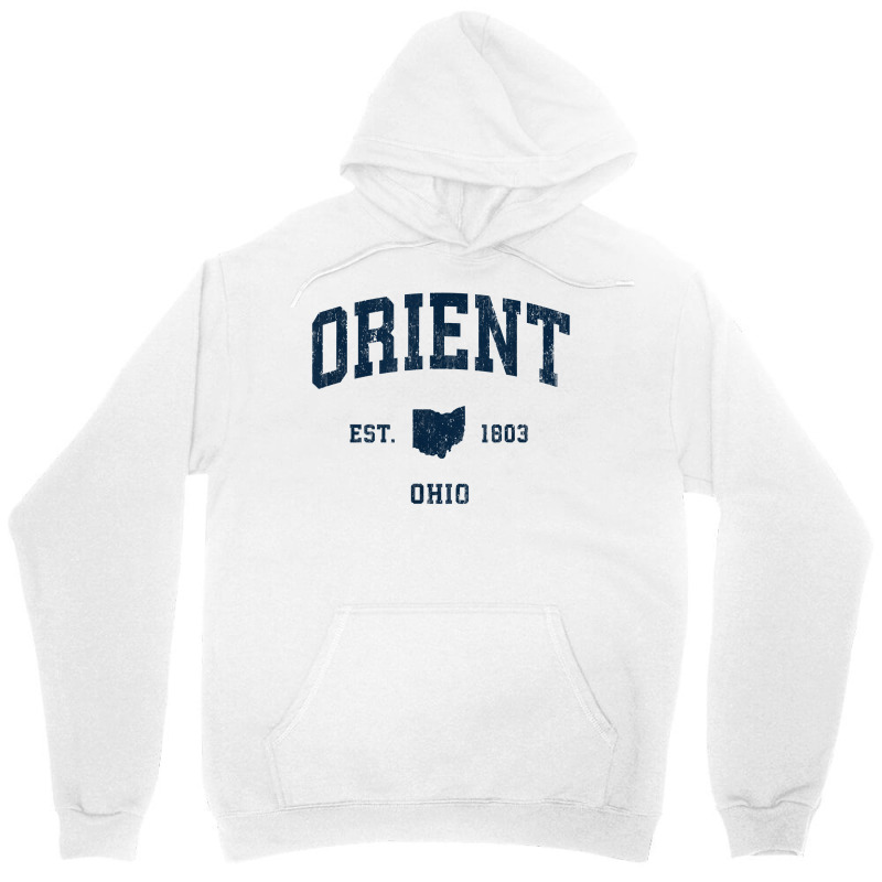 Orient Ohio Oh Vintage Athletic Navy Sports Design T Shirt Unisex Hoodie | Artistshot