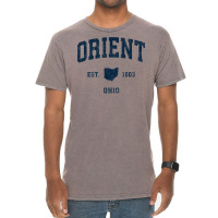 Orient Ohio Oh Vintage Athletic Navy Sports Design T Shirt Vintage T-shirt | Artistshot