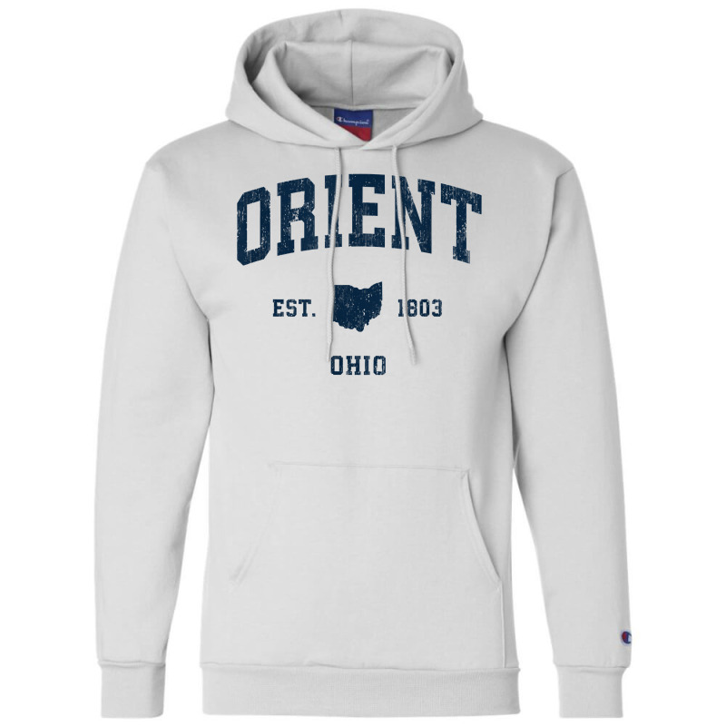 Orient Ohio Oh Vintage Athletic Navy Sports Design T Shirt Champion Hoodie | Artistshot