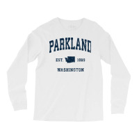 Parkland Washington Wa Vintage Athletic Navy Sports Design T Shirt Long Sleeve Shirts | Artistshot