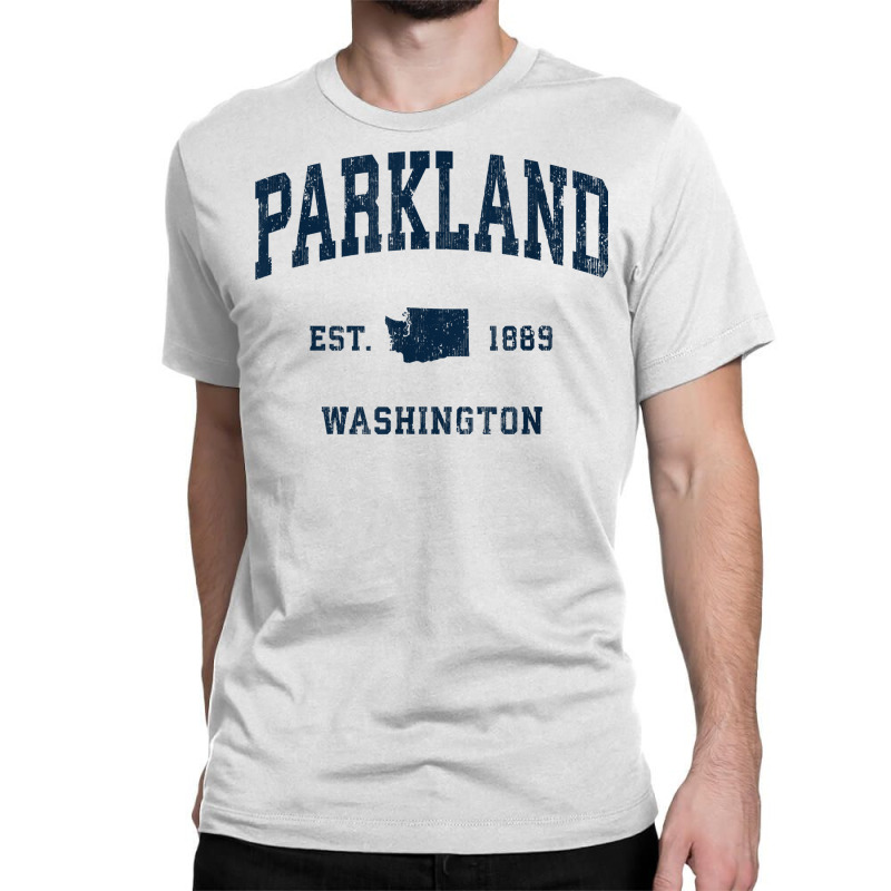 Parkland Washington Wa Vintage Athletic Navy Sports Design T Shirt Classic T-shirt by riogasehzilahiy | Artistshot