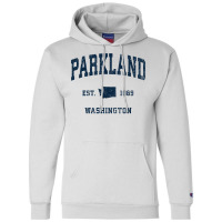 Parkland Washington Wa Vintage Athletic Navy Sports Design T Shirt Champion Hoodie | Artistshot