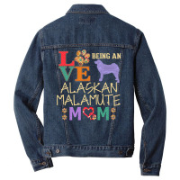 Alaskan Malamute Shirt Design For Alaskan Malamute Dog Lover Sweatshir Men Denim Jacket | Artistshot