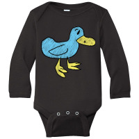 Blue Duck - That's Quacktastic! Long Sleeve Baby Bodysuit | Artistshot