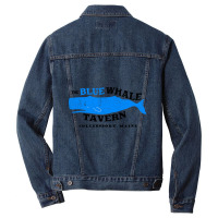 Blue Whale Tavern Distressed Men Denim Jacket | Artistshot