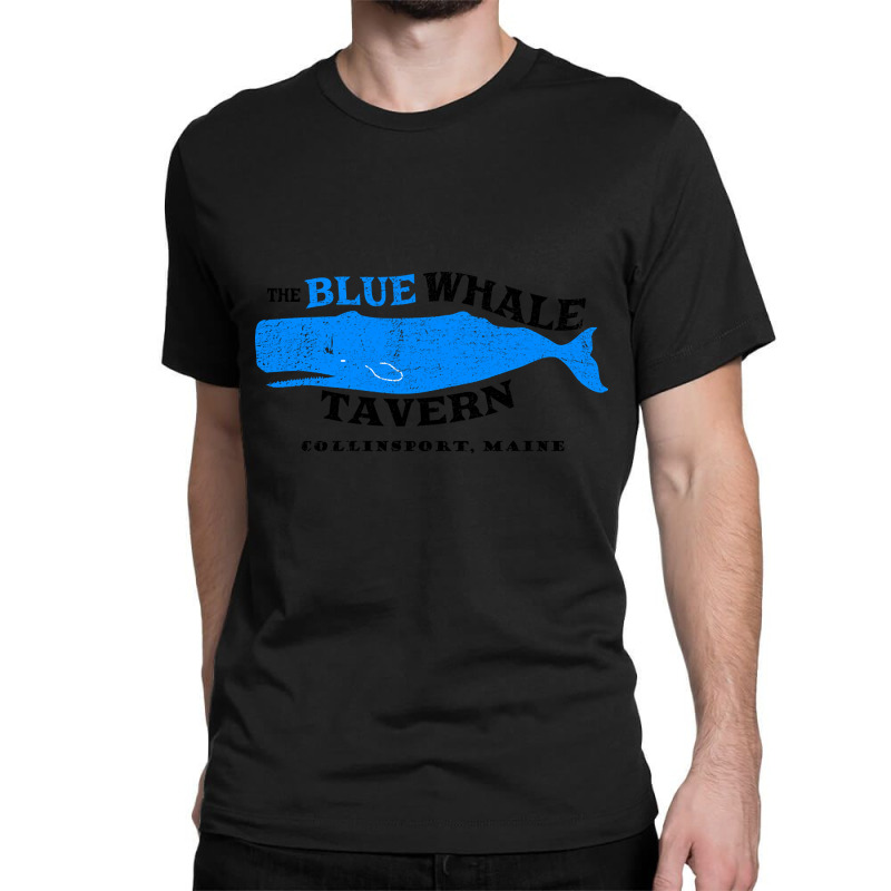 Blue Whale Tavern Distressed Classic T-shirt by poppyallen | Artistshot