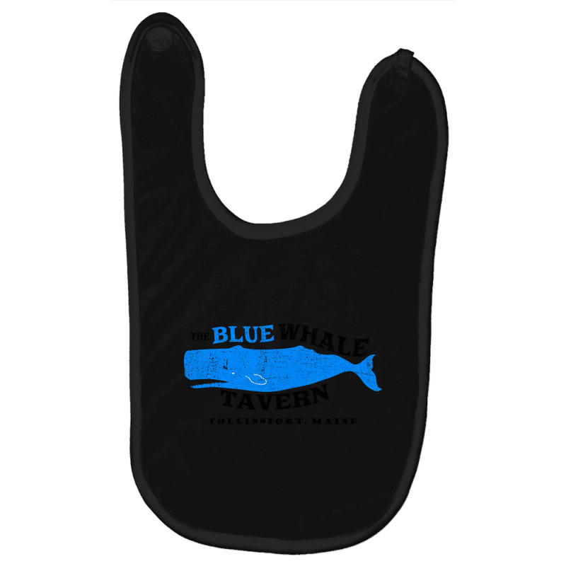 Blue Whale Tavern Distressed Baby Bibs by poppyallen | Artistshot