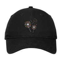 Wine Dandelion Flower Funny Adjustable Cap | Artistshot