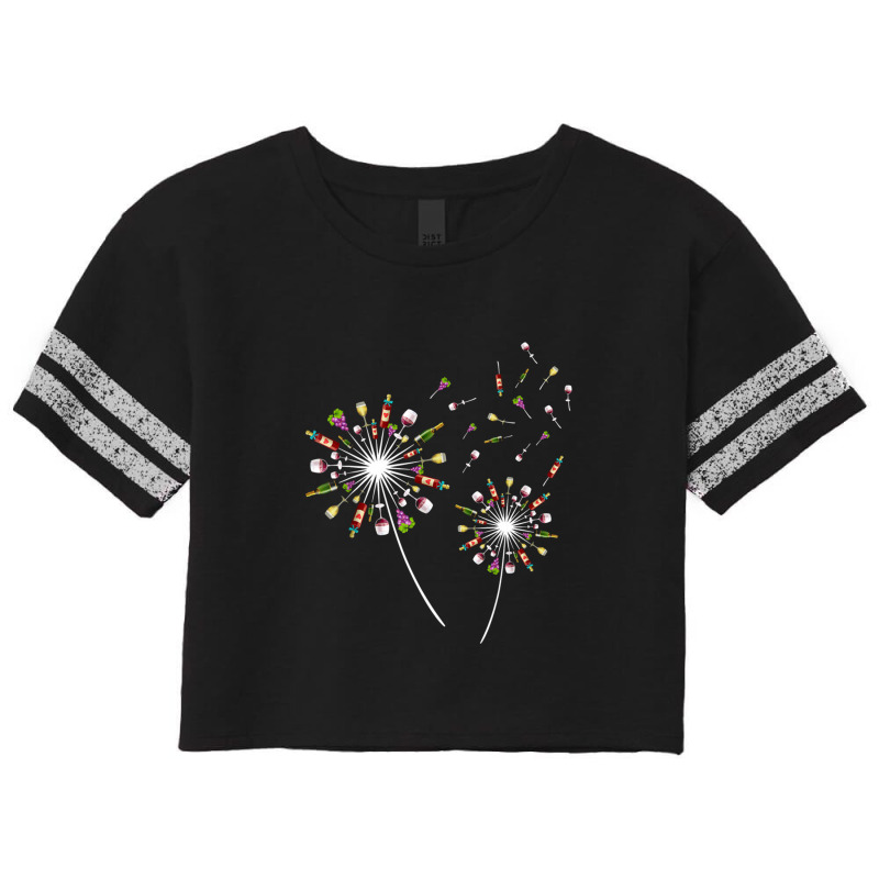 Wine Dandelion Flower Funny Scorecard Crop Tee by theweirdgotchiclub | Artistshot