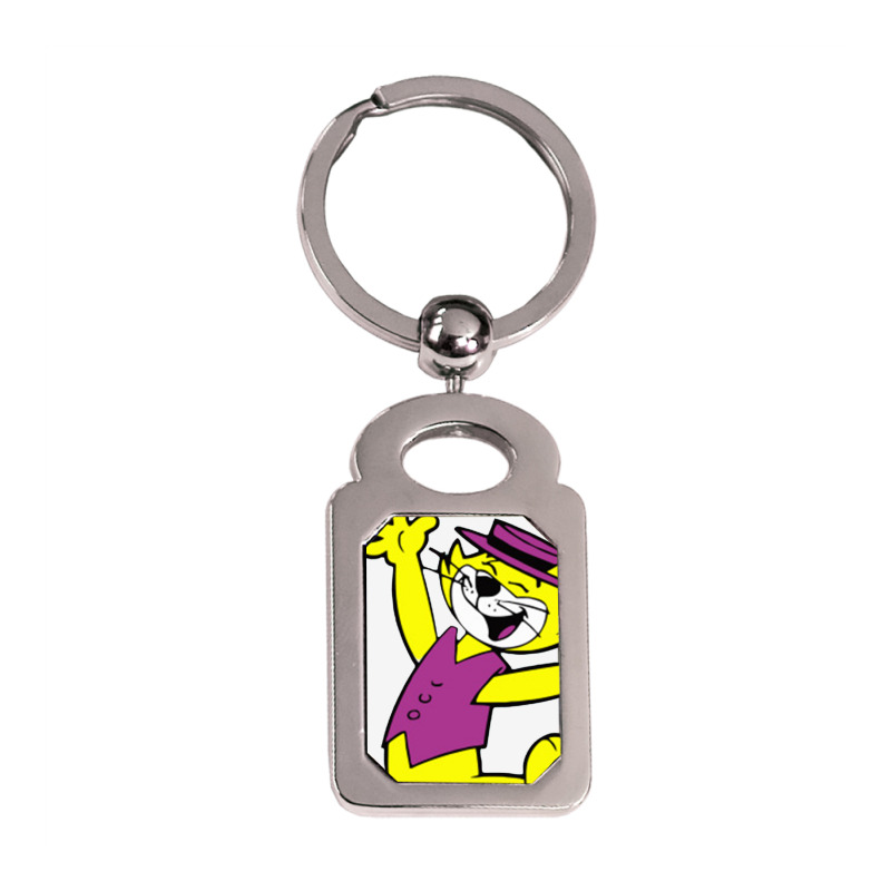 Top Cat Silver Rectangle Keychain | Artistshot