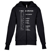 P Value Phd Statistics Statistician Data Analyst Geek Gift T Shirt Youth Zipper Hoodie | Artistshot