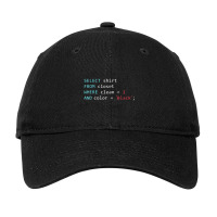 Programmer Query Geek Database Coding Adjustable Cap | Artistshot