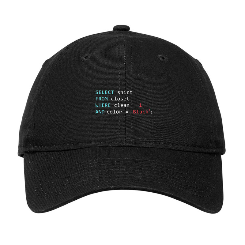 Programmer Query Geek Database Coding Adjustable Cap by metamuffinsart | Artistshot