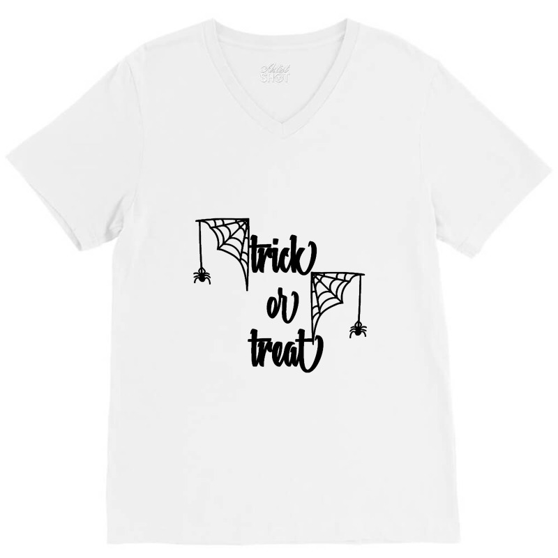 Trick Or Treat V-neck Tee | Artistshot