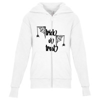 Trick Or Treat Youth Zipper Hoodie | Artistshot