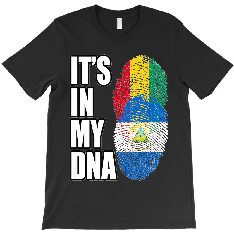 Nicaraguan And Guinean Mix Dna Flag Heritage Premium T-shirt | Artistshot