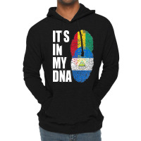 Nicaraguan And Guinean Mix Dna Flag Heritage Premium Lightweight Hoodie | Artistshot