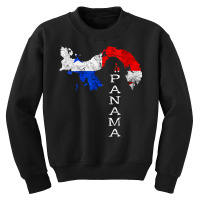 Womens Panama Map Panamanian Flag Panama Trip Tourist Panama Roots V N Youth Sweatshirt | Artistshot