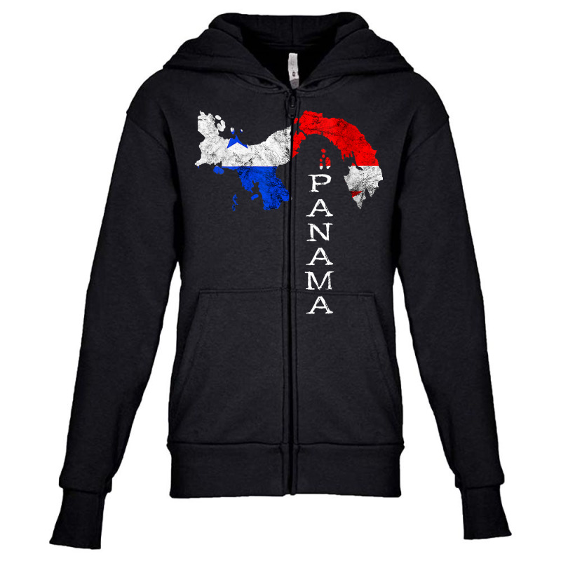 Womens Panama Map Panamanian Flag Panama Trip Tourist Panama Roots V N Youth Zipper Hoodie by cm-arts | Artistshot