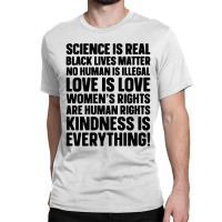 Science Is Real Black Lives Matter Classic T-shirt | Artistshot