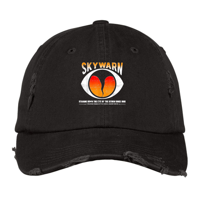 Skywarn   Distressed (also Available As Non Distressed) Vintage Cap by LisaMarieRangel | Artistshot