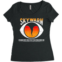 Skywarn   Distressed (also Available As Non Distressed) Women's Triblend Scoop T-shirt | Artistshot