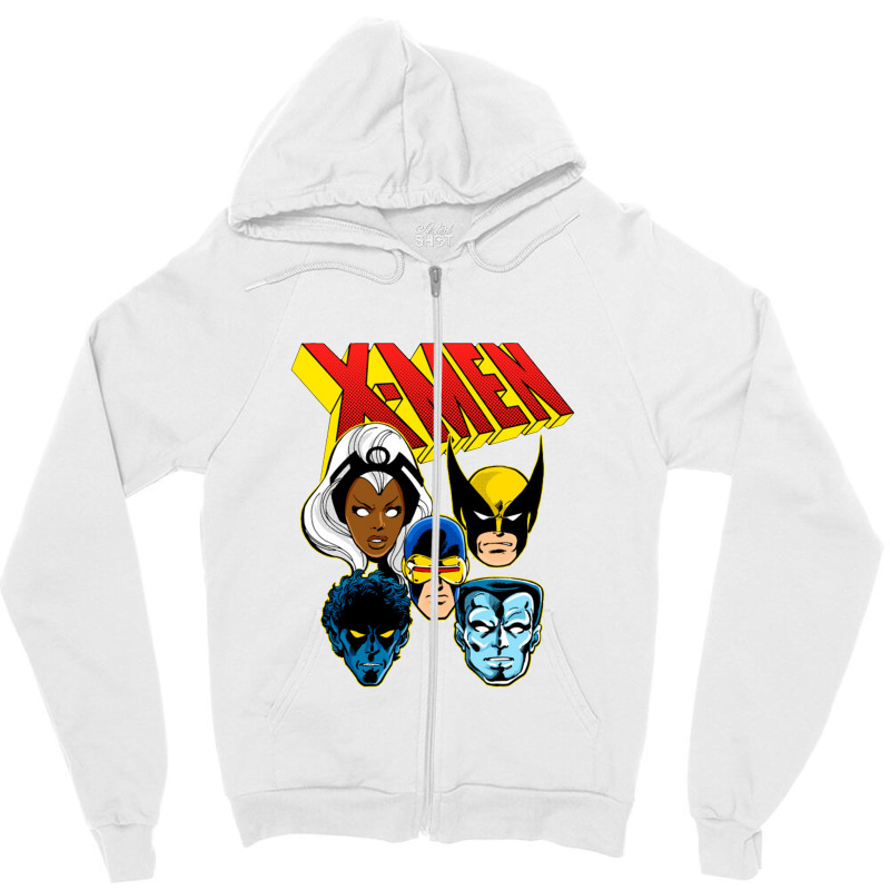 X Men Retro Team Zipper Hoodie by theweirdgotchiclub | Artistshot