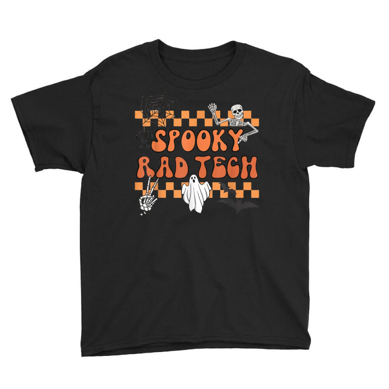 Groovy Spooky Rad Tech Retro Radiologist Halloween Xray Tech T Shirt Youth Tee by cm-arts | Artistshot