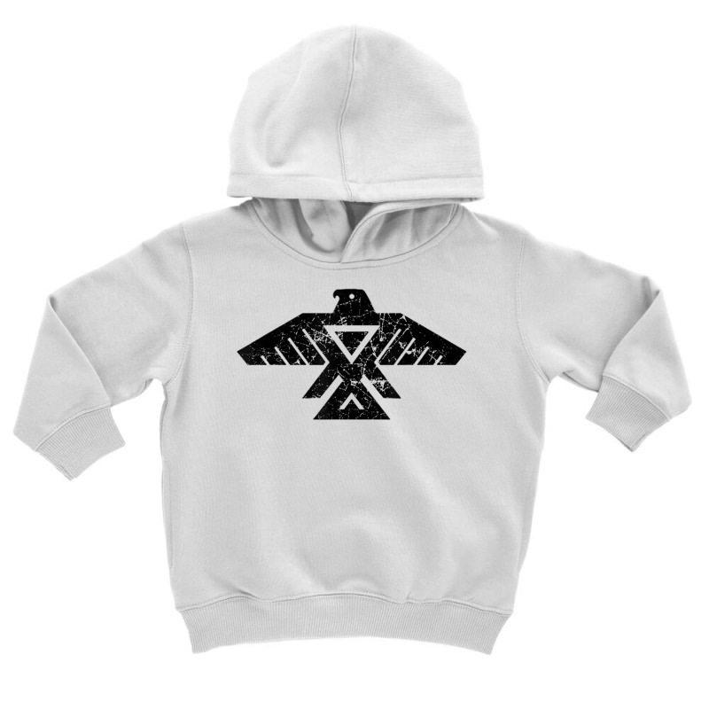 Thunderbird T Shirt Distressed Black Toddler Hoodie | Artistshot