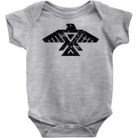 Thunderbird T Shirt Distressed Black Baby Bodysuit | Artistshot