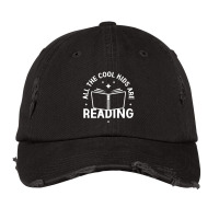 All The Cool Kids Are Reading Vintage Cap | Artistshot