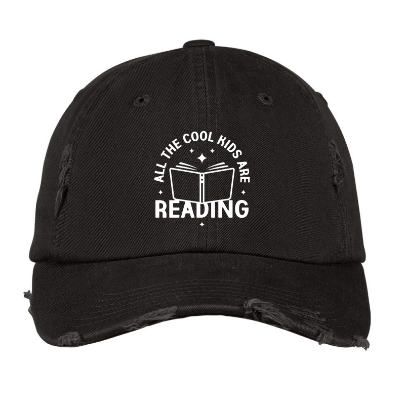 All The Cool Kids Are Reading Vintage Cap by Mblentot | Artistshot