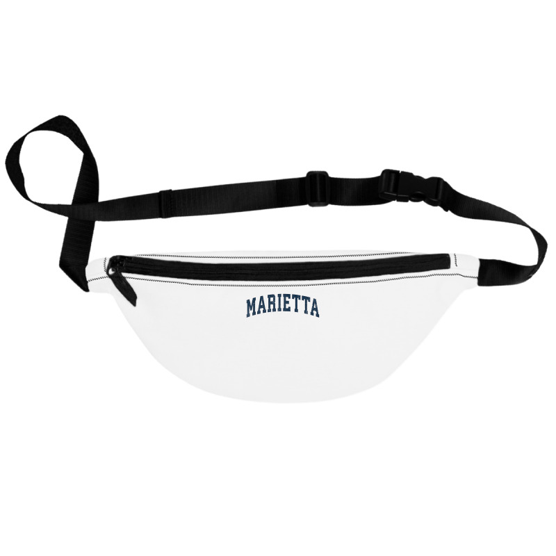 Marietta Georgia Ga Vintage Sports Design Navy Design T Shirt Fanny Pack | Artistshot