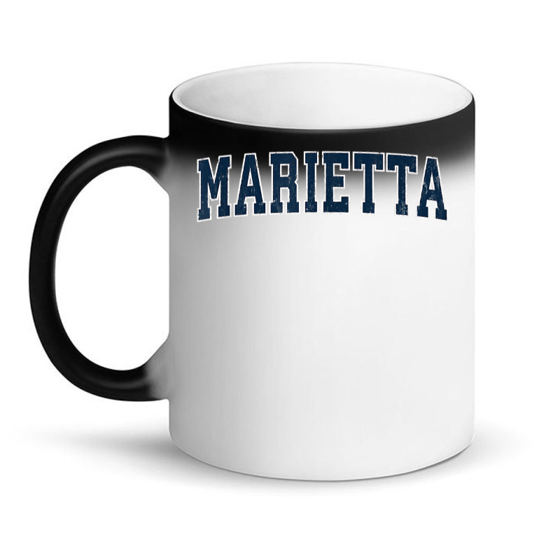 Marietta Georgia Ga Vintage Sports Design Navy Design T Shirt Magic Mug | Artistshot