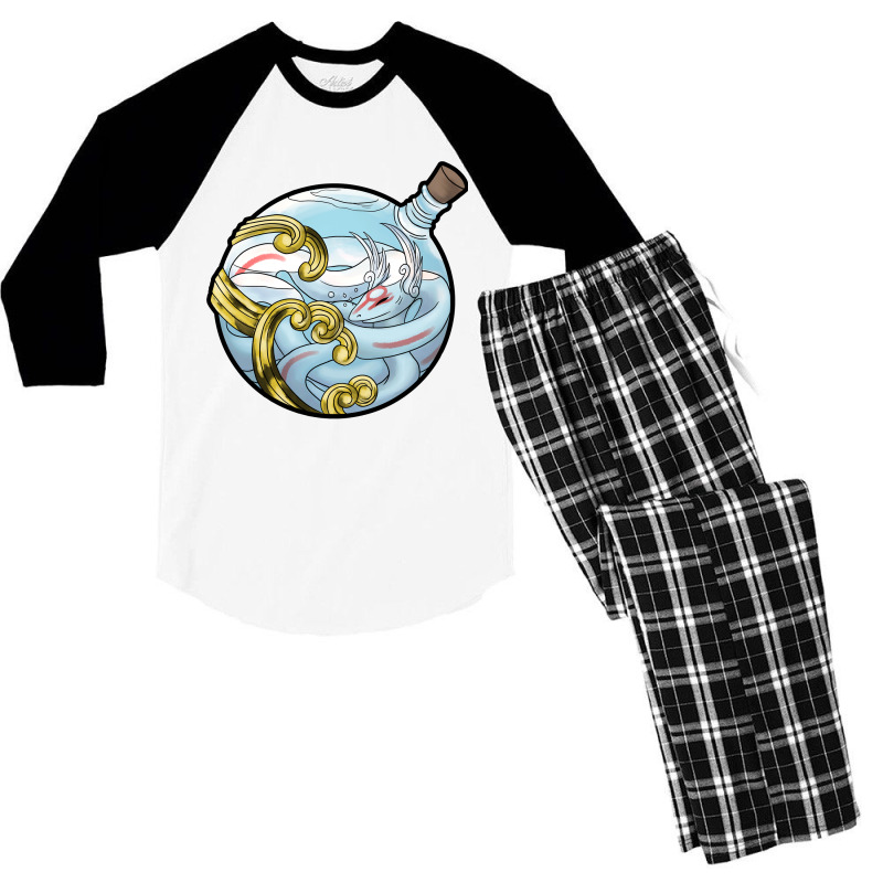 Nuregami Okami Men's 3/4 Sleeve Pajama Set | Artistshot