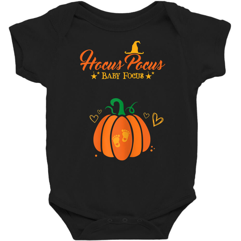 Womens Hocus Pocus Baby Focus Maternity Halloween Pumpkin T Shirt Baby Bodysuit by cm-arts | Artistshot