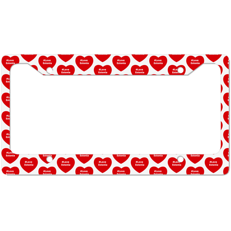 Love Estonia, Hashtag Heart, Estonia License Plate Frame | Artistshot