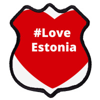 Love Estonia, Hashtag Heart, Estonia Shield Patch | Artistshot